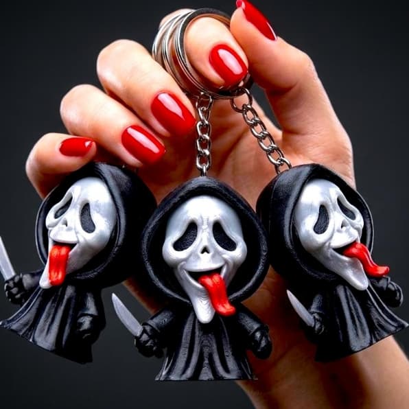Chaveiro Ghostface – Todo Mundo em Pânico (Scary Movie) Presente Criativo