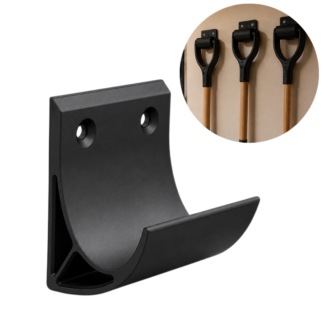 Suporte De Parede Para Pá De Jardim E Ferramentas Com Alça