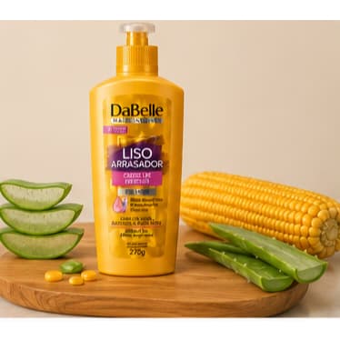 DaBelle Liso Arrasador Creme de Pentear 270g Anti Frizz Proteção Térmica Cabelos Lisos   cabelo alinhado, cabelo liso pe
