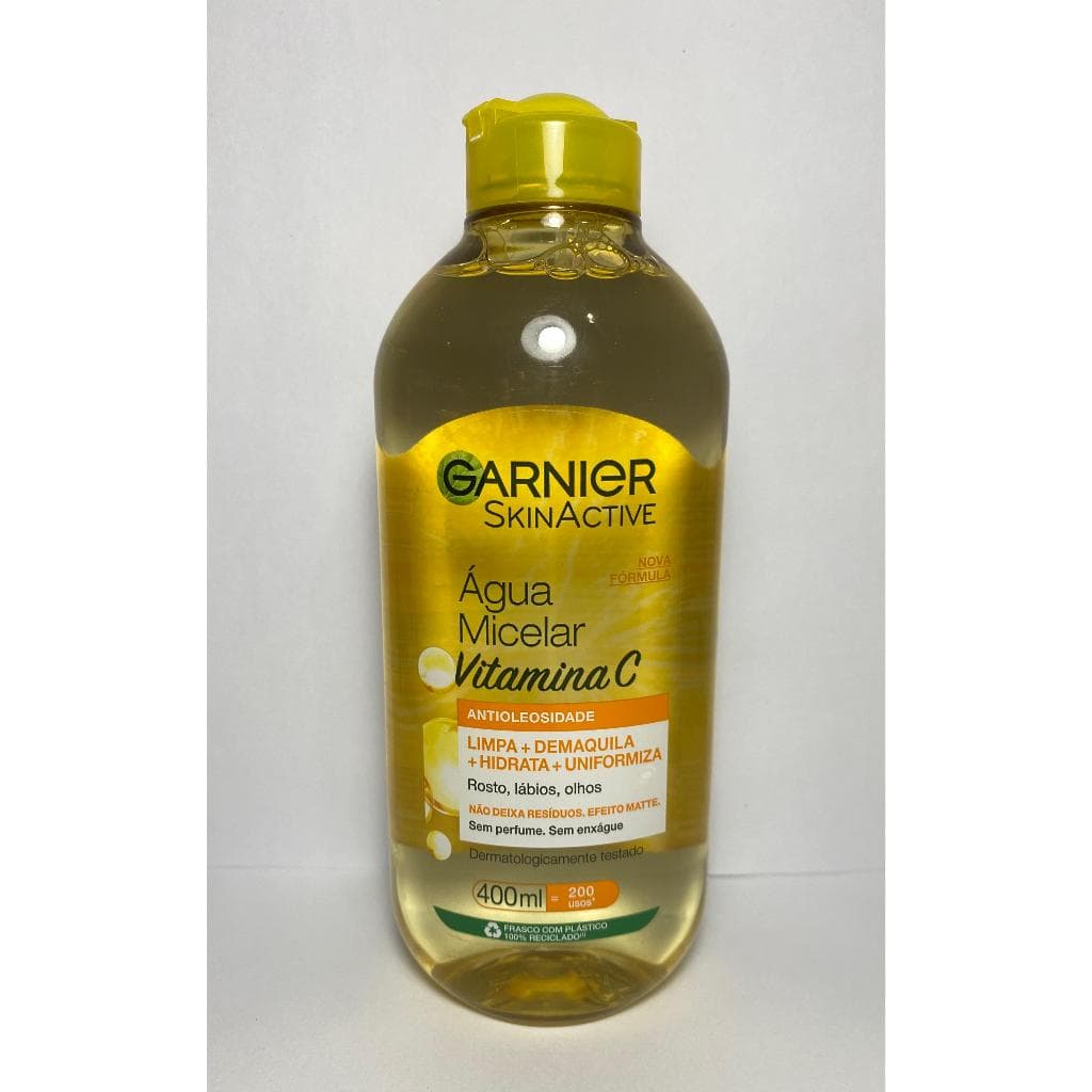Água Micelar Garnier SkinActive Antioleosidade Vitamina C, 400ml