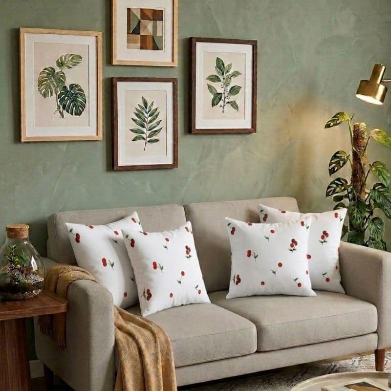Kit 4 Capas De Almofada Decorativa 43cm X 43cm Percal 180 Fios