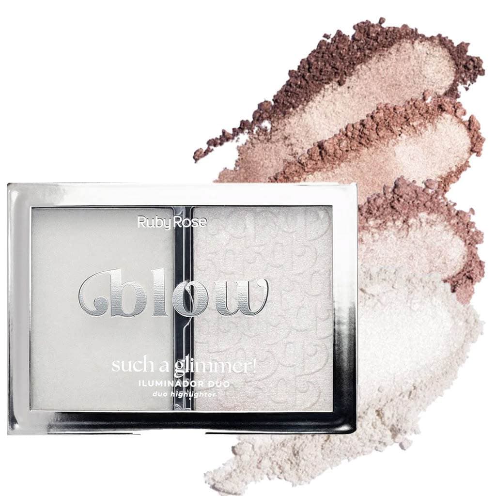 Iluminador Duo Such A Glimmer Blow Ruby Rose Facial Brilho Radiante