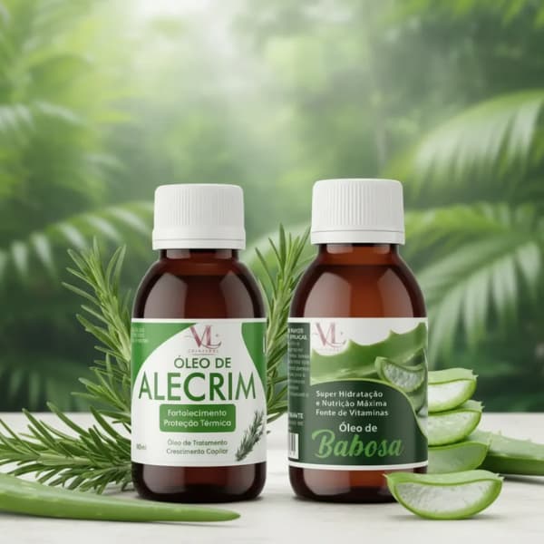 Óleo Alecrim e Babosa Crescimento Forte Ótima Qualidade elimina o Frizz e Pontas Duplas Premium