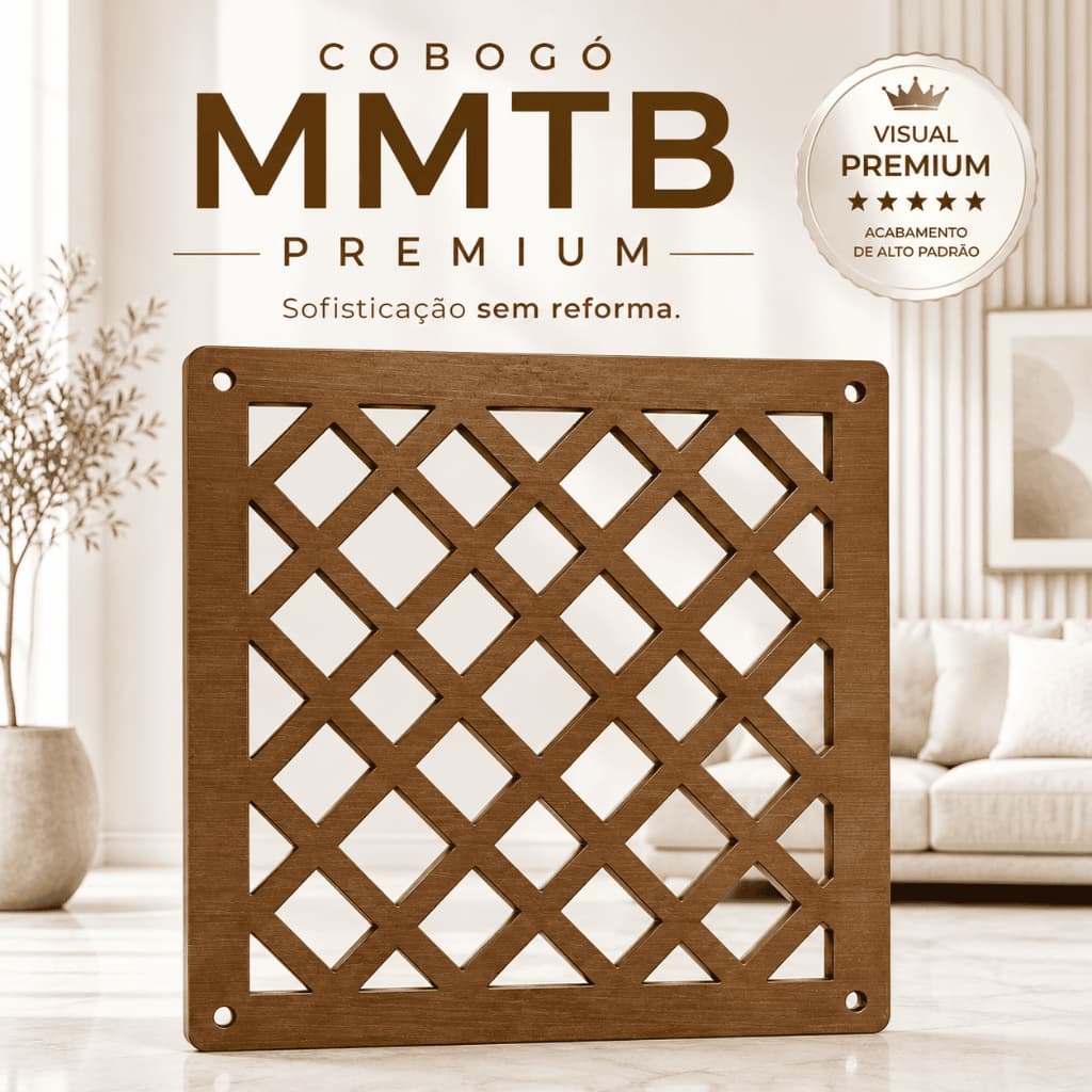 Cobogo Decorativo MDF Vazado Divisoria Sala Cozinha Painel Parede Cabeceira Moderna Nova Iorque