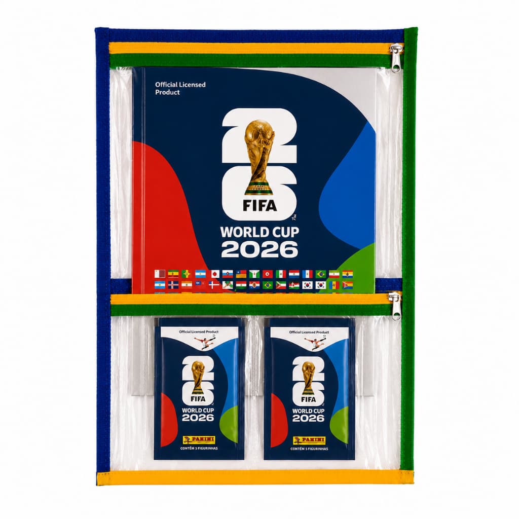 Porta Álbum Copa 2026 Para Colecionador Protege Álbum E Figurinhas Organizador Proteção Premium