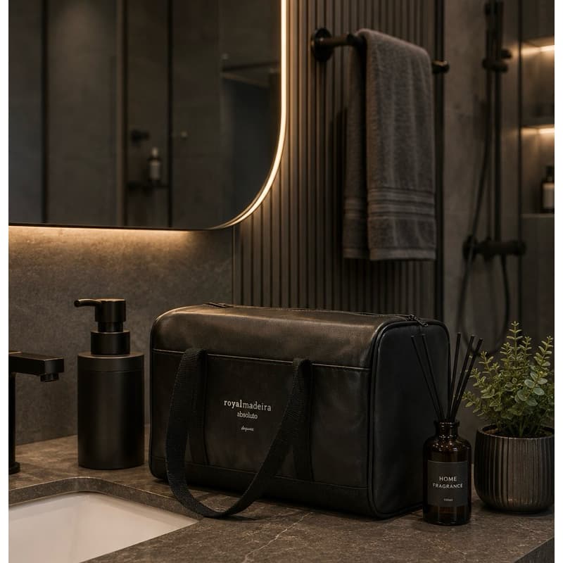 Mala Bolsa Preta  Royal Madeira Absoluto Jequiti 1Un Masculino