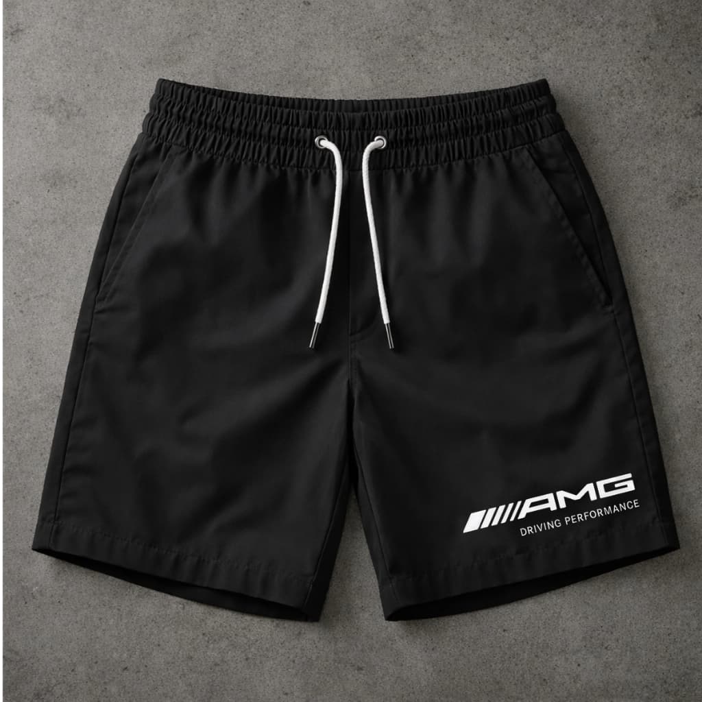 Short Bermuda Mauricinho Tactel Praia Malha Premium Bolsos Laterais Segurança AMG