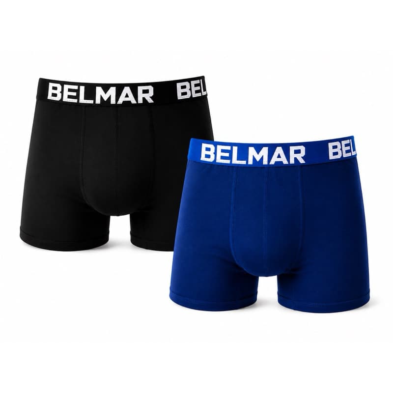 KIT 2 CUECAS BOX BOXER POLIESTER - SORTIDO