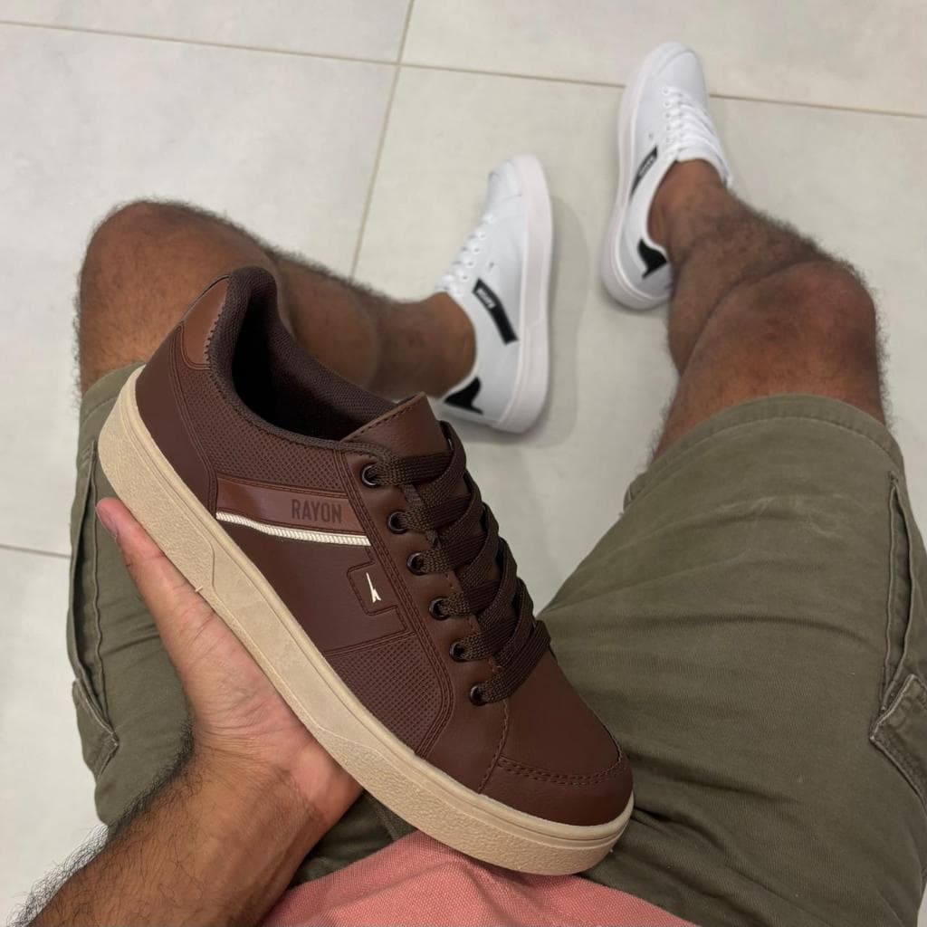 Tênis Casual Masculino Rayon Street Original Confortável Sapatenis Urbano Moderno Lançamento 2026
