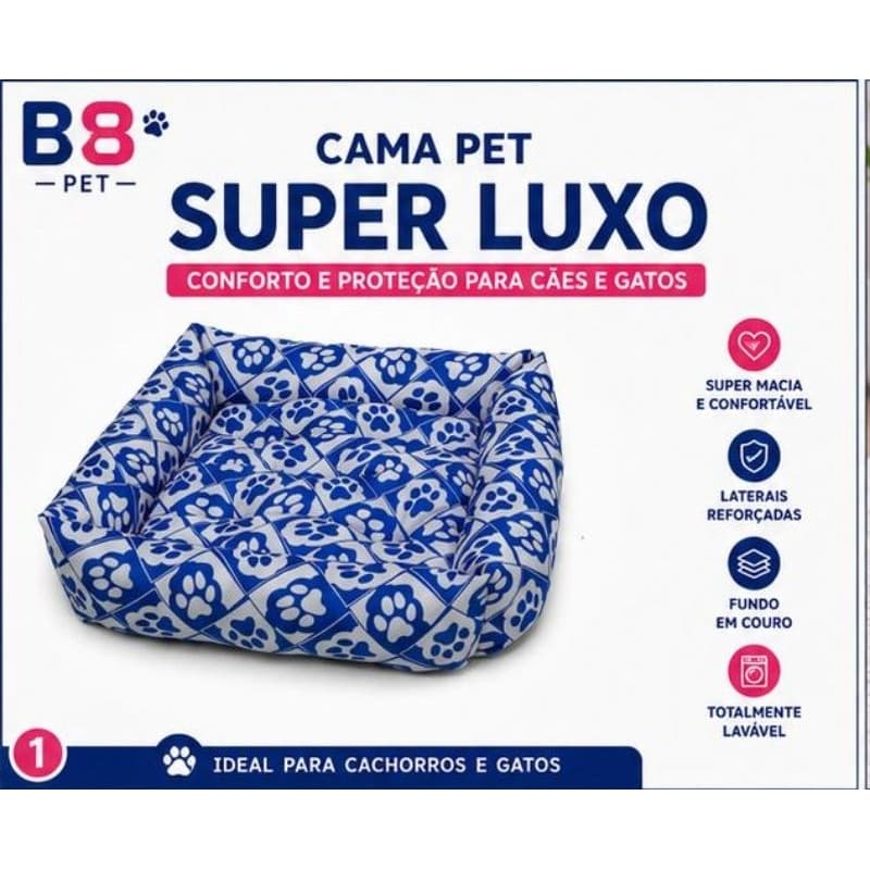 Cama Caminha Pet Super Luxo de 32,24 ~ 85,14