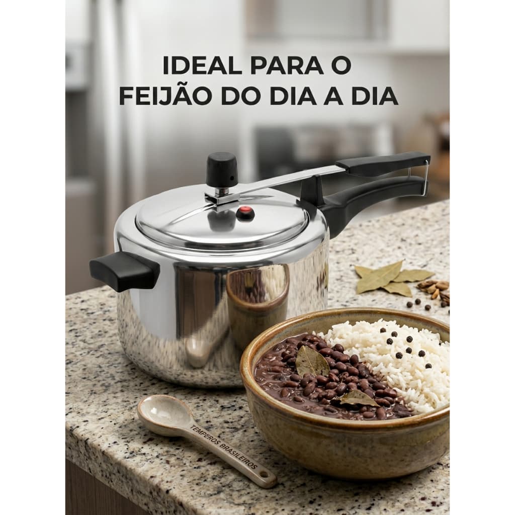Panela Pressão São Jorge 4,5 Litros Feijão Carnes Legumes