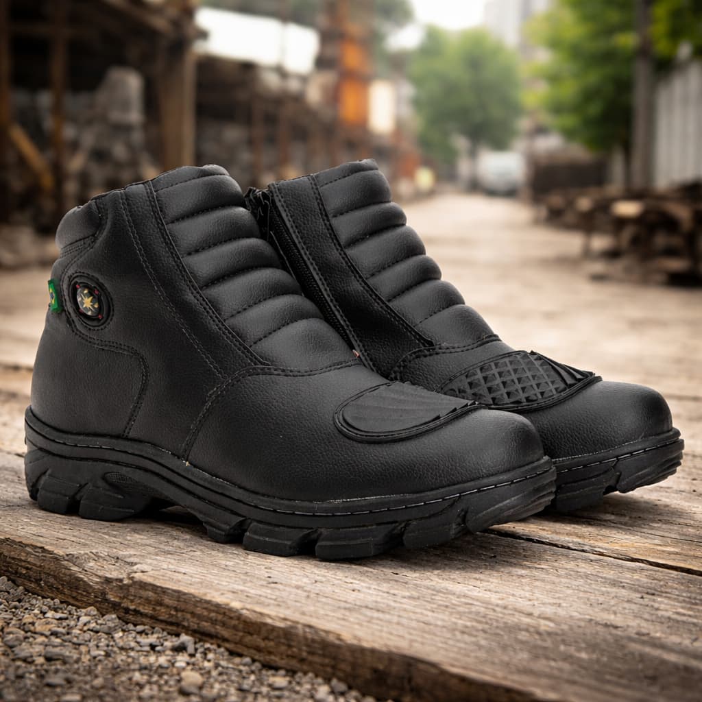 Bota Masculina Motoqueiro Tamanho Grande 44 45 46 Promoção