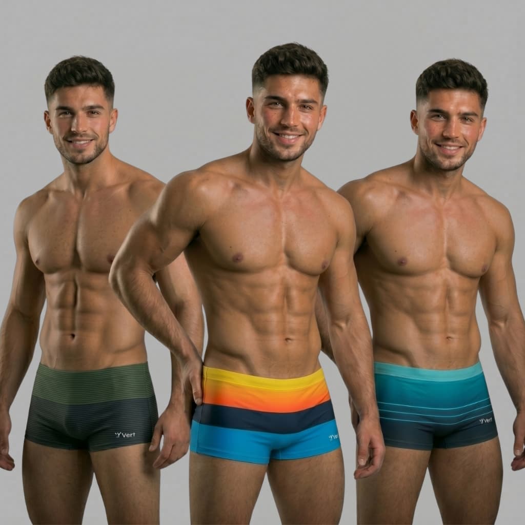 Kit 3 Sungas Masculinas Boxer Praia e Piscina Verão Adulto Com Proteção UV