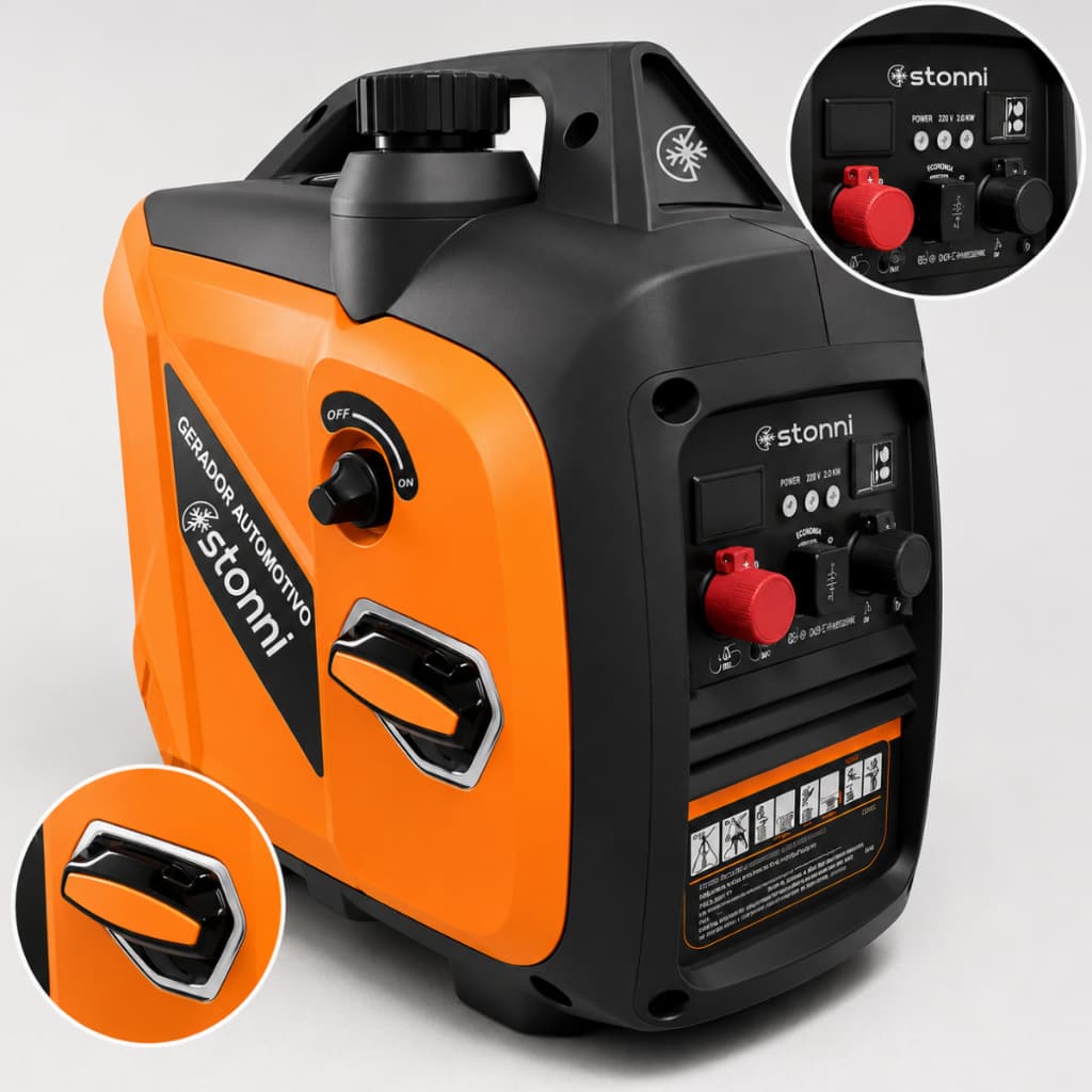 Gerador Automotivo 24V 1800W Automático Recarregador Bateria Caminhão Motorhome