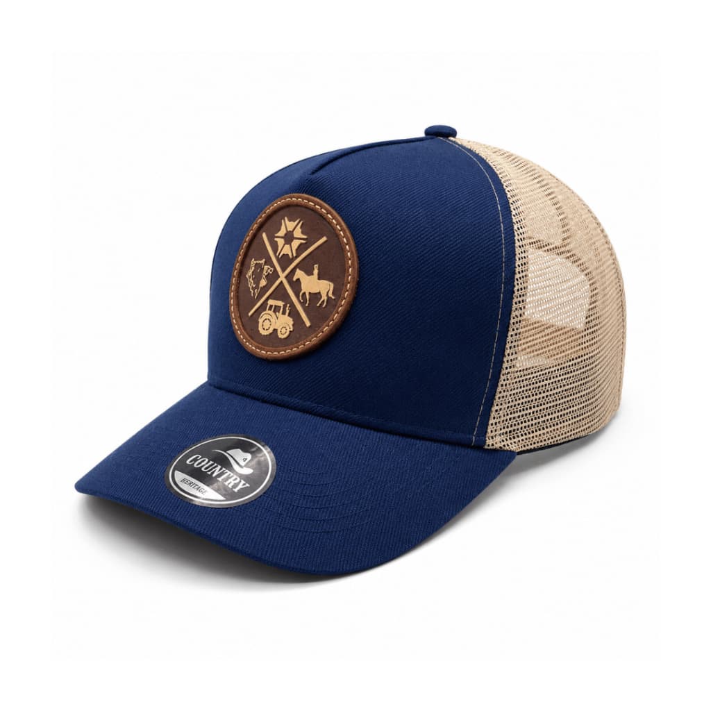 Boné Texas Country Trucker Aba Curva Ajustável Unissex Masculino Feminino