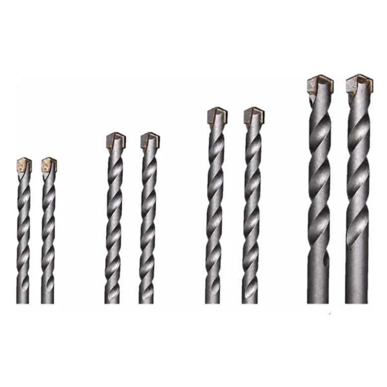 Kit 8x Brocas Vídea (40cr) 6, 8, 10 E 12mm Alta Resistência