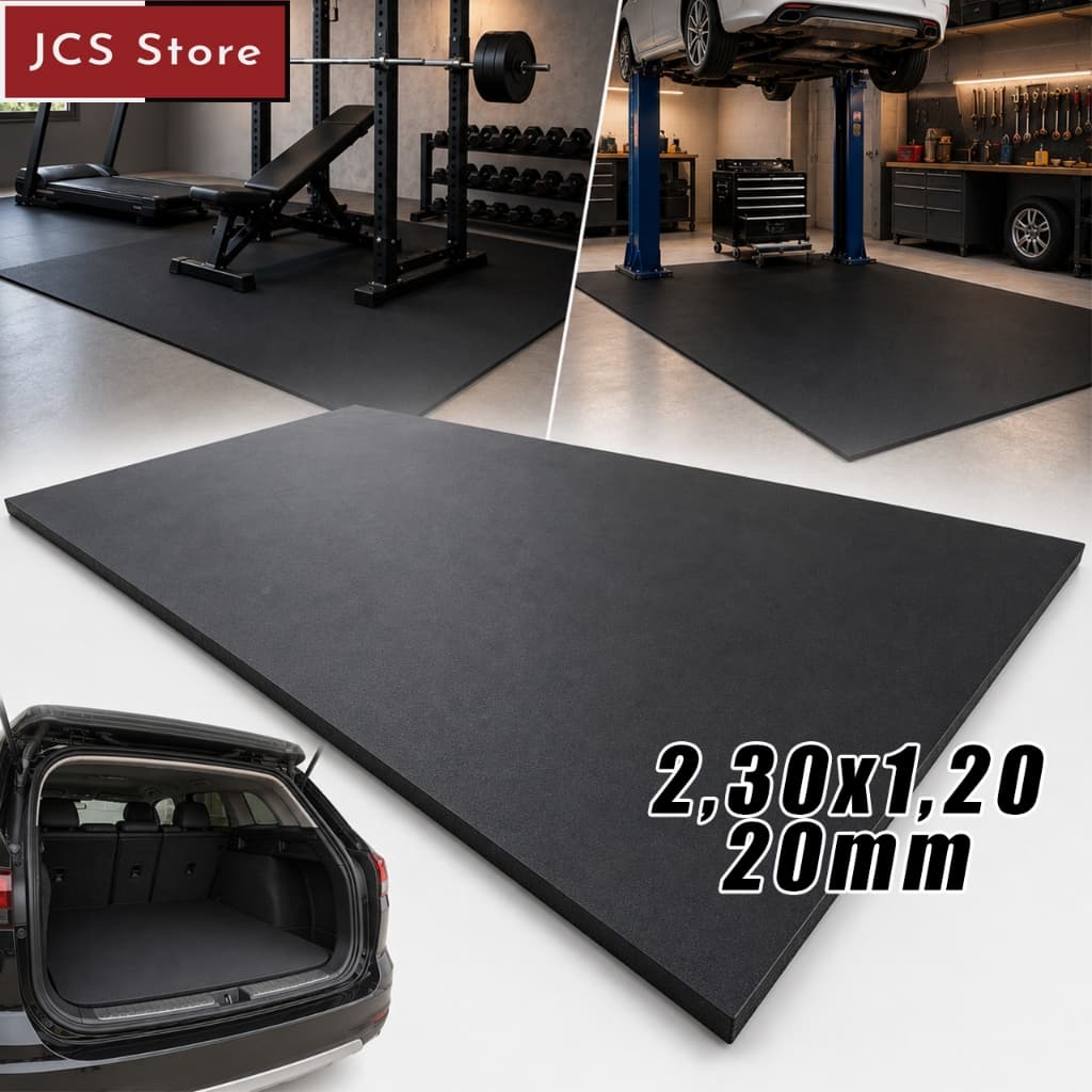 Manta Piso EVA 2,30x1,20x2cm Antiderrapante Emborrachado Academia Oficina Bancada Automotivo Revestimento