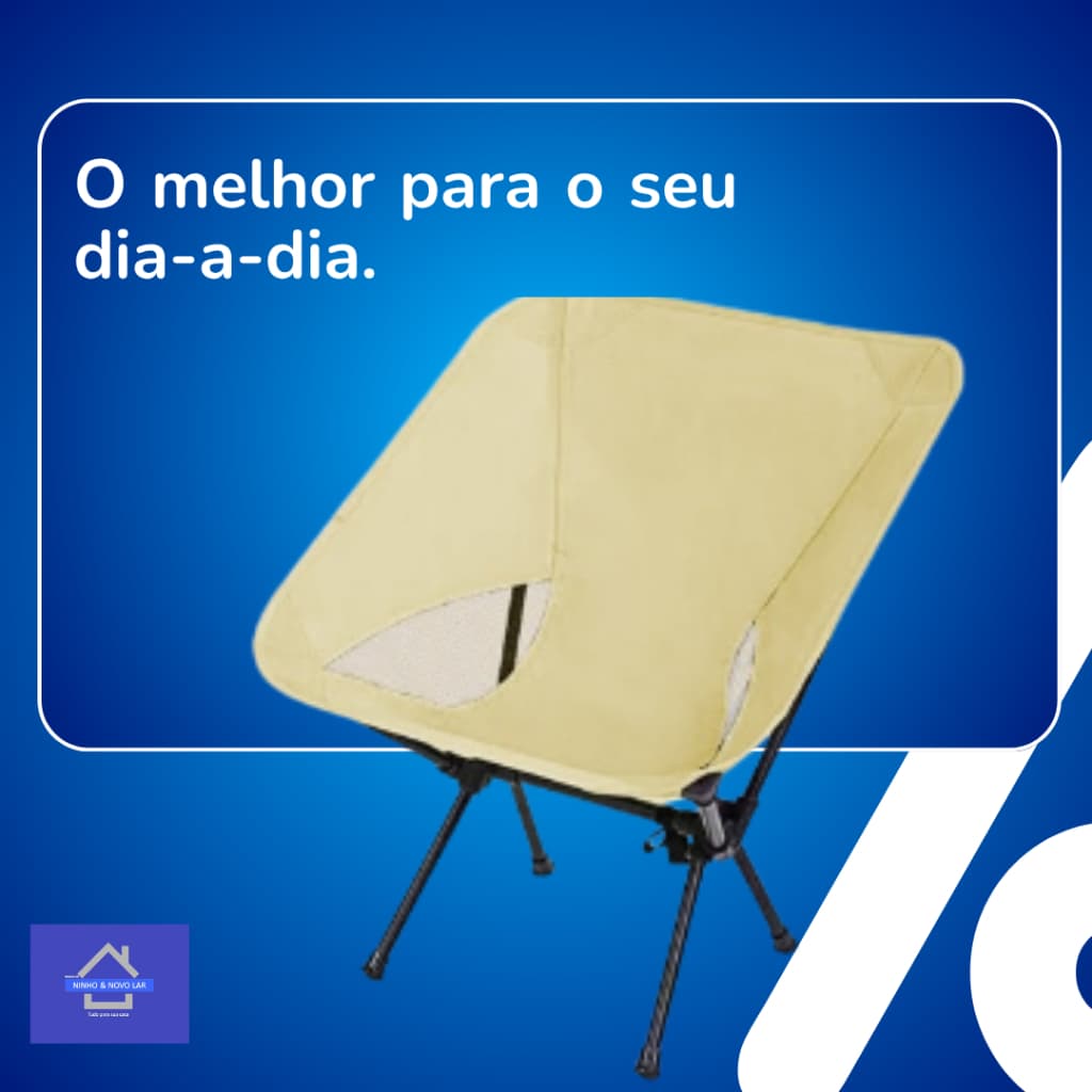 Cadeira Para Camping Portátil Dobrável Resistente Sortida