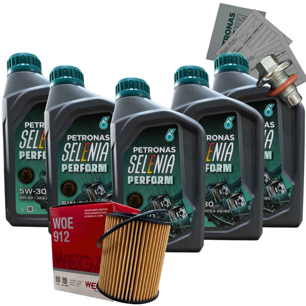 Kit Revisão Troca De Óleo 5w30 Selenia E Filtro De Óleo Wega woe912 Fiat