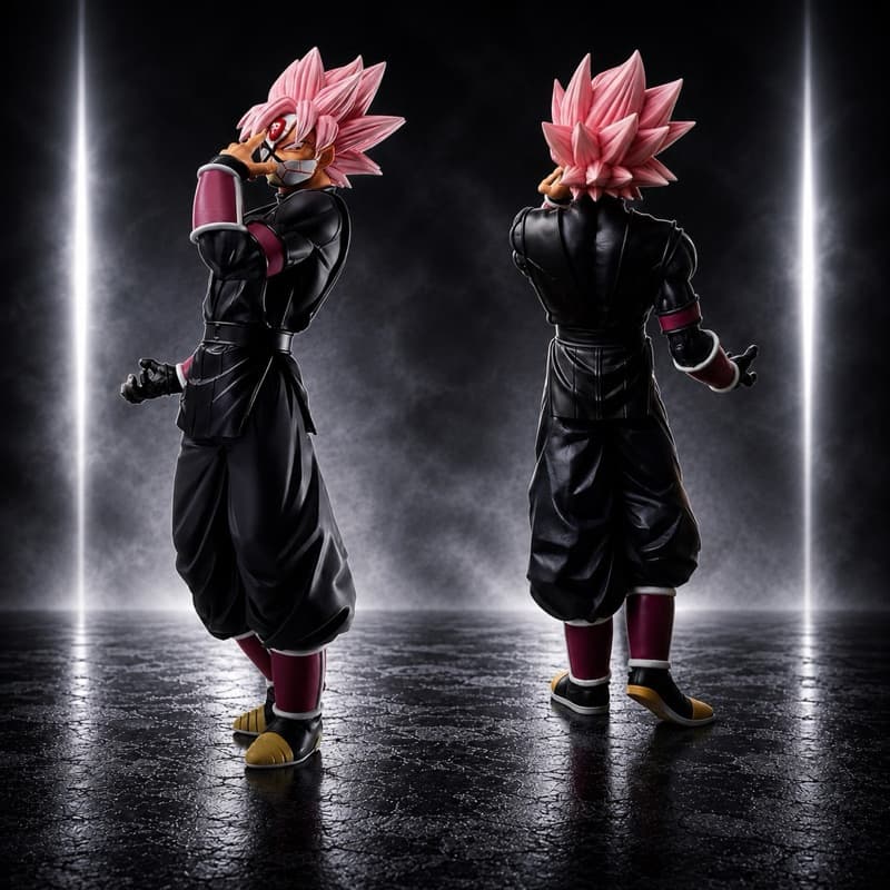 Action Figure Goku Black Rose Zamasu 28Cm Dragon Ball Z Peças Colecionáveis