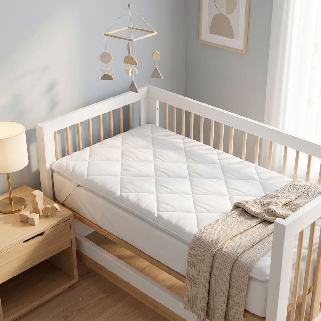 Pillow Top Para Berço Padrão e Americano 1,30m x 70cm Impermeável 100% Algodão