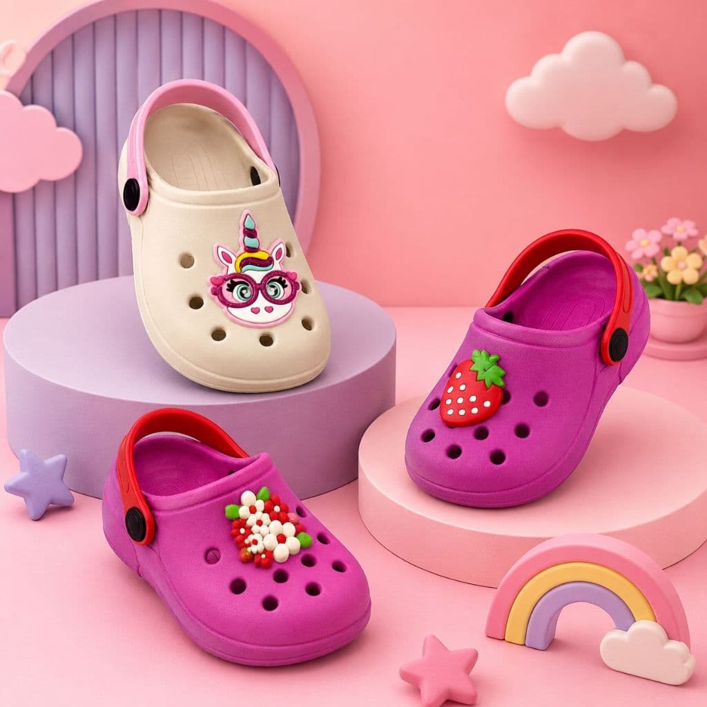 Babuche Infantil Menina Com Led Sandália Leve Confortável Antiderrapante Macio Casual Escolar