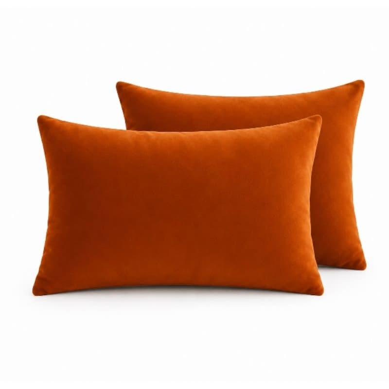 Capas de Almofadas kit com 2 Capas de Baguete Retangular Sued Premium 30x50 Decorativa Sofá Sala