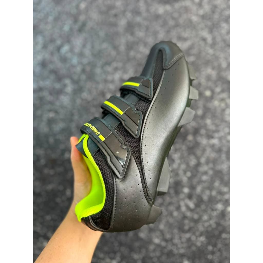 Sapatilha Ciclismo Mtb High-one Cobok Preta Verde Neon