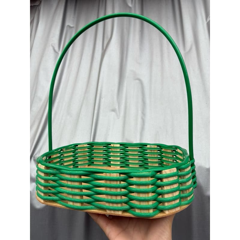 Cesta Fraldeira Oval Kit C/10 - Alça Em Fio Sintético (tam 30x20)