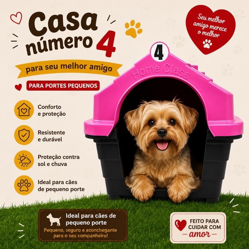 Casa Casinha Para Cachorros Porte Pequeno Conforto E Proteção Para Seu Pet