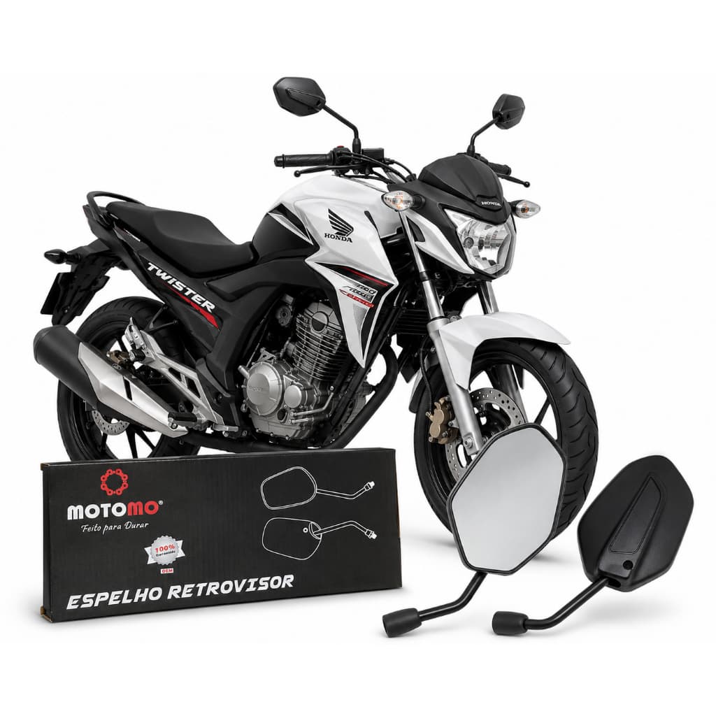 Par Retrovisor Honda CBX Twister 250 Ano 2016 Em Diante Original