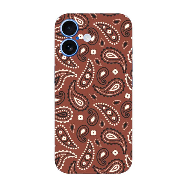 Capinha para iPhone 17 Anti Impacto Fashion - BANDANA MARROM