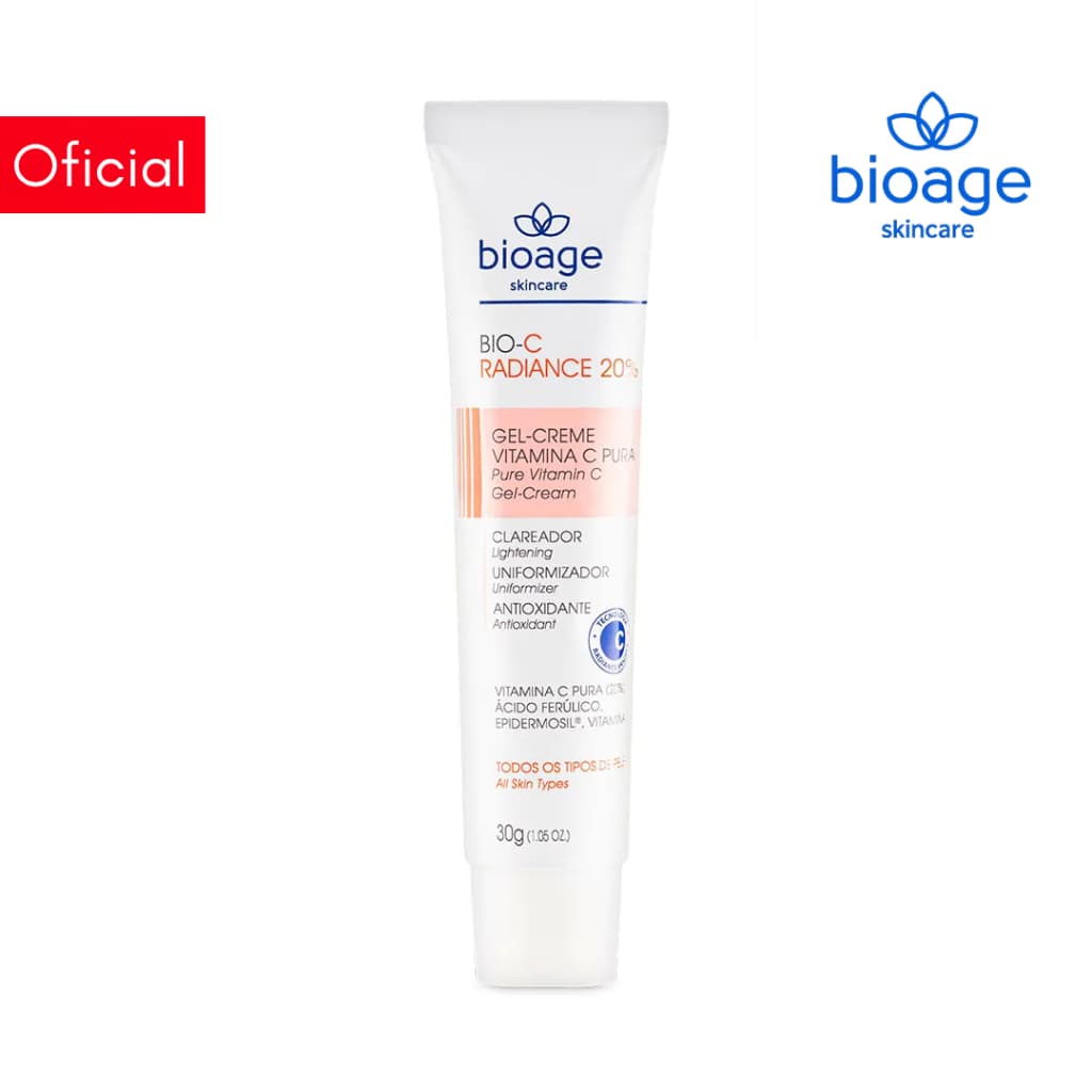 Bioage Creme Clareador Facial com Vitamina C Pura à 20% Uniformizador - Bio-C Radiance 20%