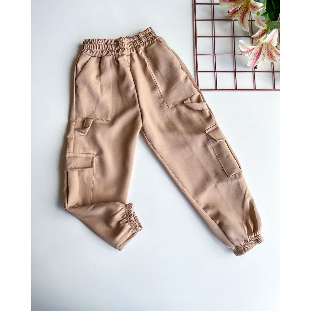 CALÇA INFANTIL ALFAITARIA CARGO COM PUNHO 4 A 10 ANOS