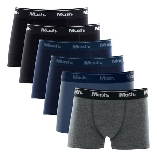 Kit 6 Cuecas Box Infantil Boxer Juvenil Mash Algodão 110.07