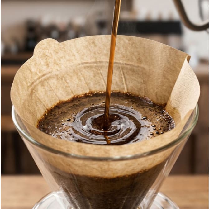 ☕ Filtro de papel Natural Café V60  Papel Sem Cola Anti Vazamento