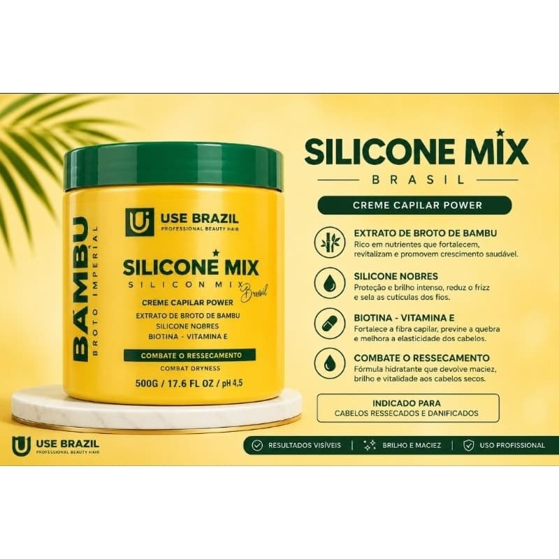 MASCARA DE SILICONE MIX  500g  bambu imperial.