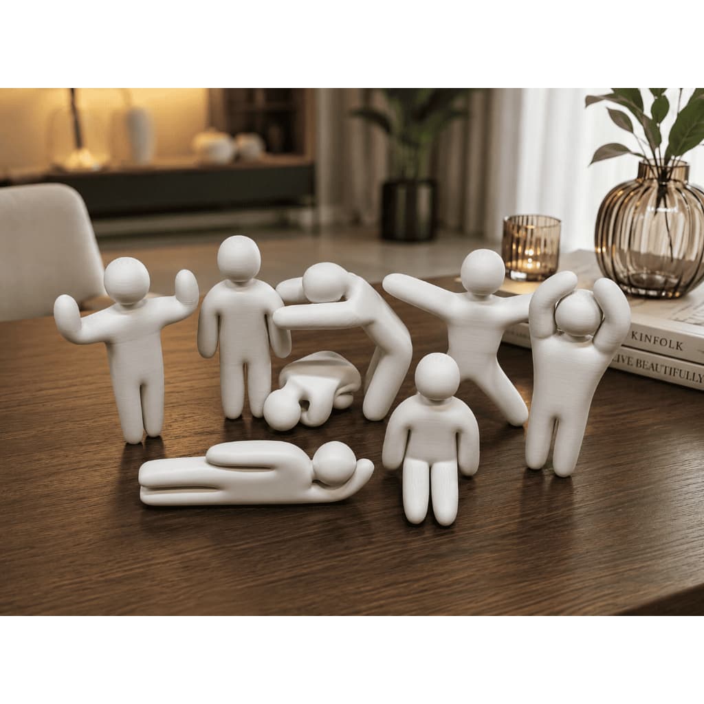 Kit Bonecos Camuflagem Decorativos | 8 Poses Camaleão mecha para Mesa e Escritório e trollagem
