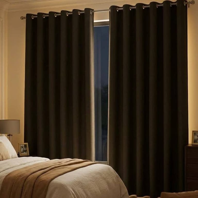 Cortina Para Quarto ou Sala com Ilhós 2,00X1,40 Tecido Poliéster