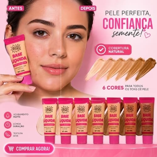 Super Poderes Base Líquida Acabamento Leve e Sedoso 40ml