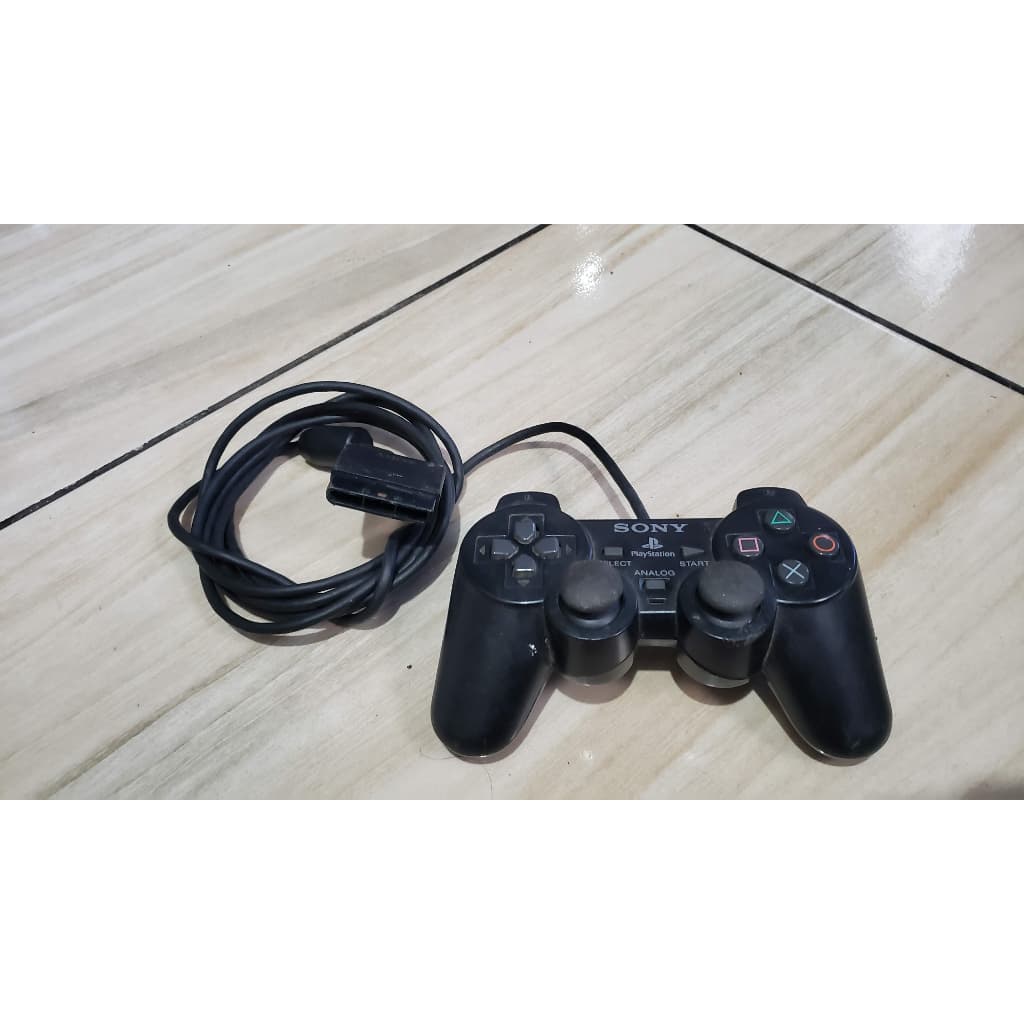 Controle Original Ps2 - Defeito Só O Analógico Funcionou! B6