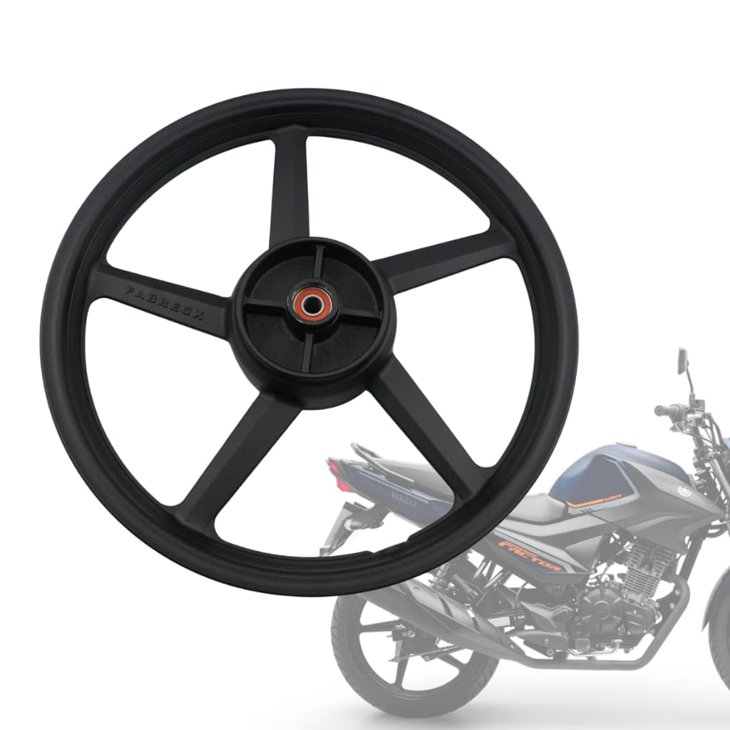 Roda Traseira Liga Leve Ybr Factor Fazer 125 150 Palito Preto