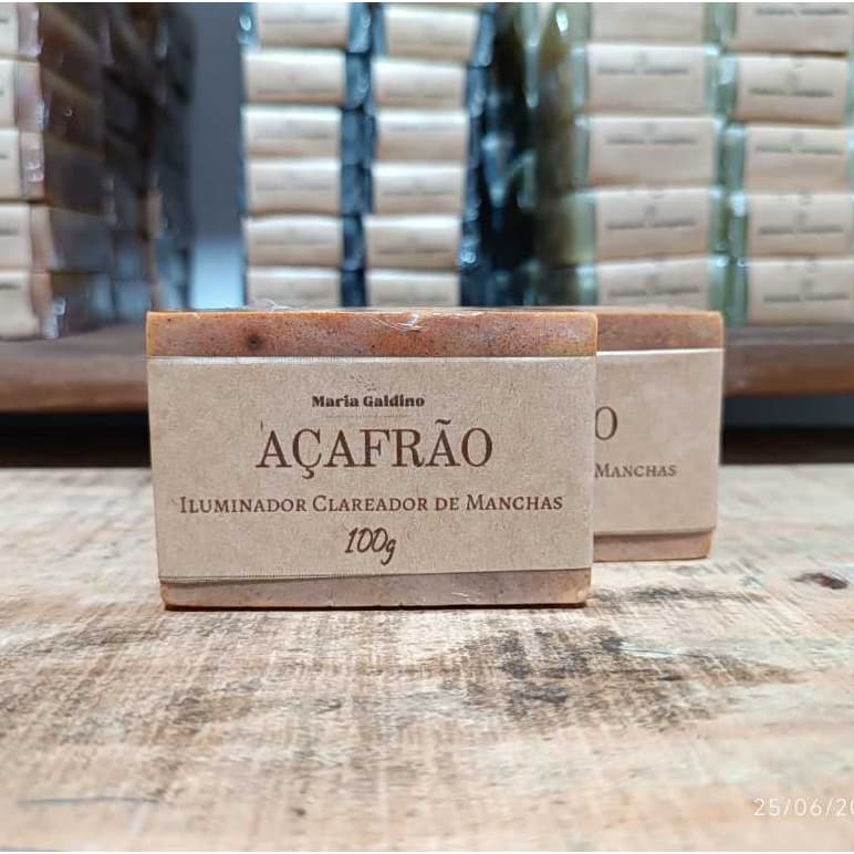 Sabonete de Açafrão Artesanal Natural