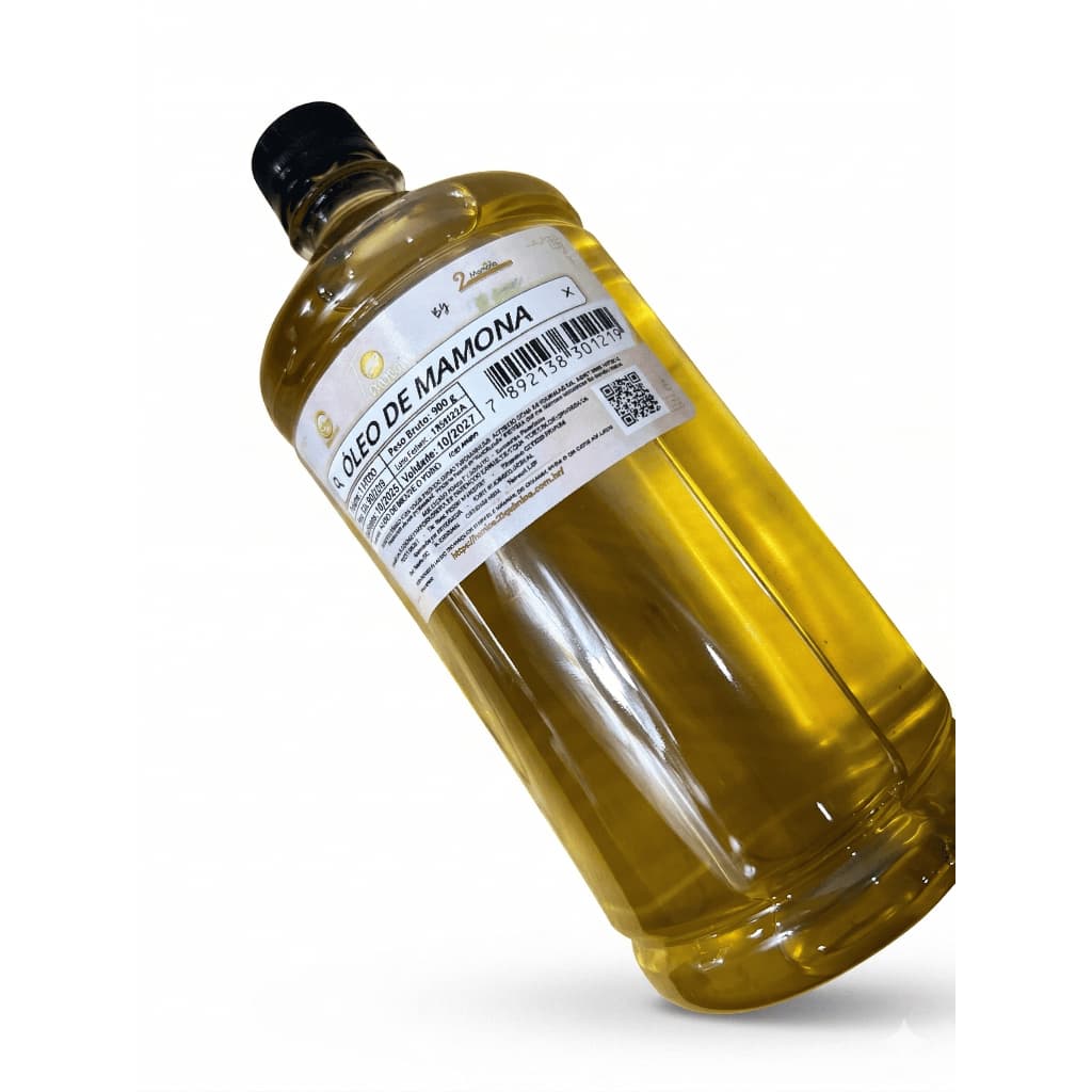 Óleo de Mamona 100% Natural de Primeira Qualidade 1 Litro com Válvula Pump