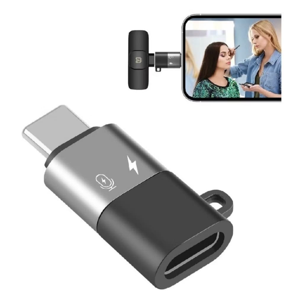 Adaptador OTG Lightning femea para USB C macho iphone ipad 3.0 Microfones Carregamento Carga