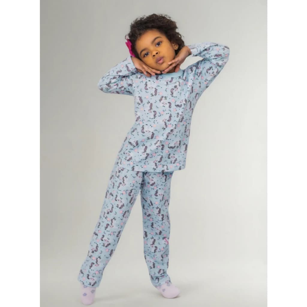 Pijama Menina Infantil Inverno Criança Feminino 4/6/8