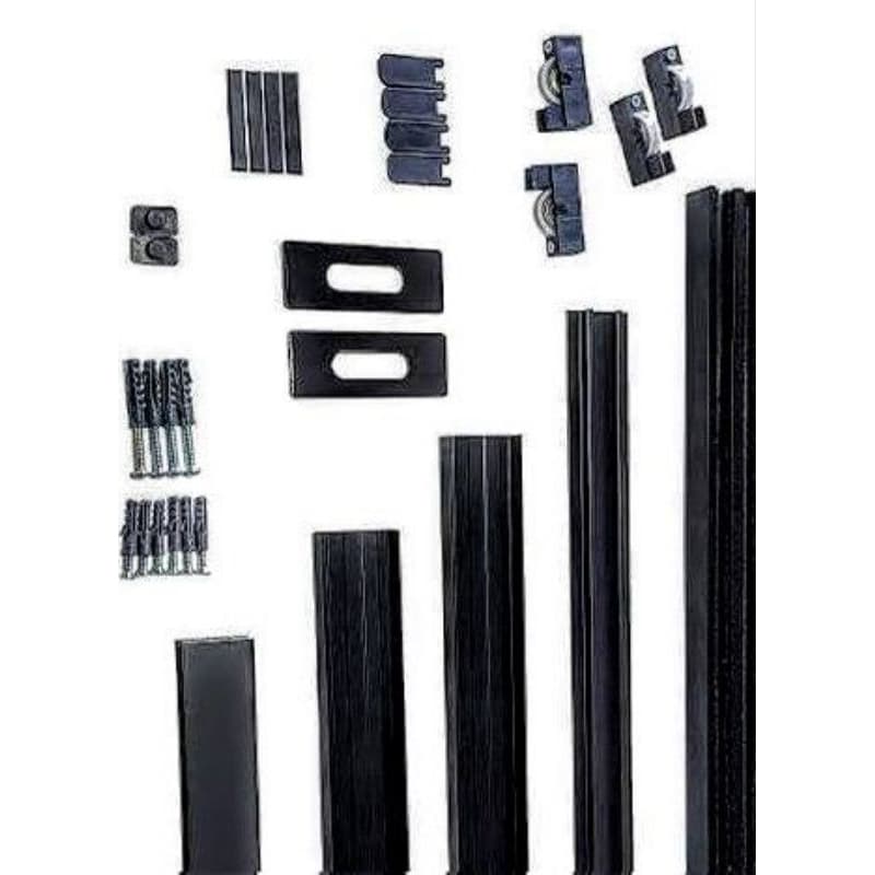 kit  Pia e Gabinete para  Vidros ,Porcelanato,Azulejos Aluminio Preto de 1,00x1,00