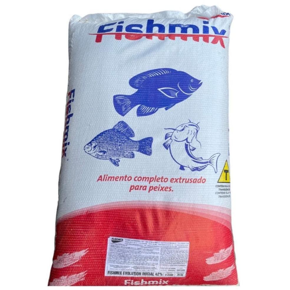 Ração Tilápia E Carpa Fishmix ENGORDA 8-10MM - 25KG