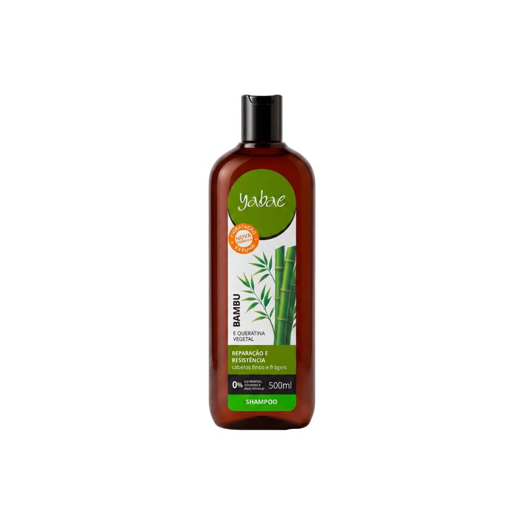 Shampoo Bambu e Queratina Yabae | Opção de 500ml e 310ml