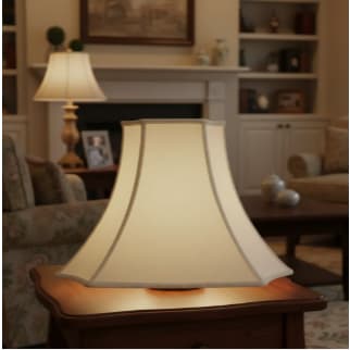Cúpula de Abajur luminaria 31x41x21cm Estilo Oitavada Grande Tecido Algodão Soquete nacional E27 Cor Bege